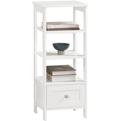 SoBuy FBT91-W Mesita de Noche - Cajón, Estantes, Espacio Pequeño SoBuy FBT91-W Mesita de Noche - Cajón, Estantes, Espacio Pequeño