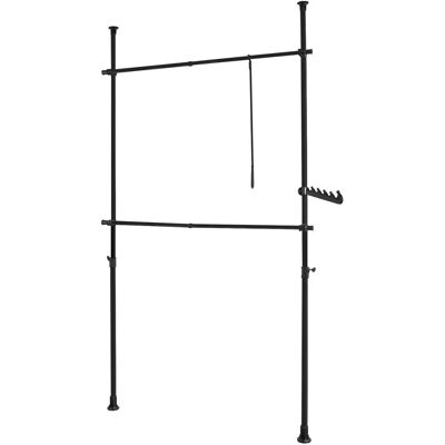 SoBuy FRG109-SCH verstelbaar garderobesysteem - Kledinghanger SoBuy FRG109-SCH verstelbaar garderobesysteem - Kledinghanger