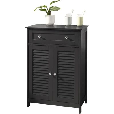 SoBuy Graues Badezimmer-Schränkchen - Badschrank SoBuy Graues Badezimmer-Schränkchen - Badschrank