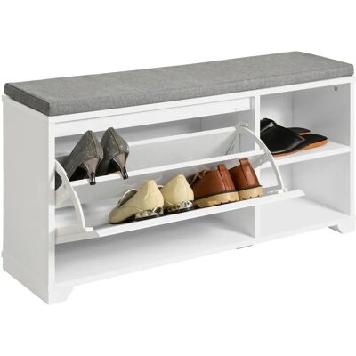 SoBuy Organizador de zapatos blanco FSR119-W - Almacenamiento SoBuy Organizador de zapatos blanco FSR119-W - Almacenamiento