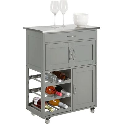 SoBuy FKW45-HG Carrello cucina grigio - Carrello di stoccaggio SoBuy FKW45-HG Carrello cucina grigio - Carrello di stoccaggio