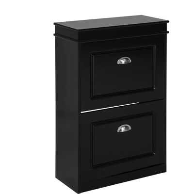 SoBuy FSR78-SCH Shoe Organizer - Shoe Cabinet, Black SoBuy FSR78-SCH Shoe Organizer - Shoe Cabinet, Black
