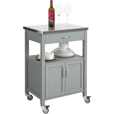 Carrito de Cocina SoBuy FKW22-HG Gris - Carrito de Cocina Carrito de Cocina SoBuy FKW22-HG Gris - Carrito de Cocina