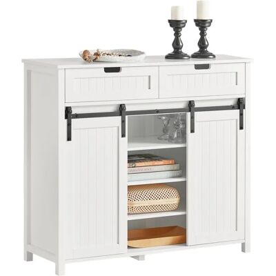 Gabinete de Almacenamiento Blanco Sobuy - 104x35x93cm - Diseño Moderno Gabinete de Almacenamiento Blanco Sobuy - 104x35x93cm - Diseño Moderno