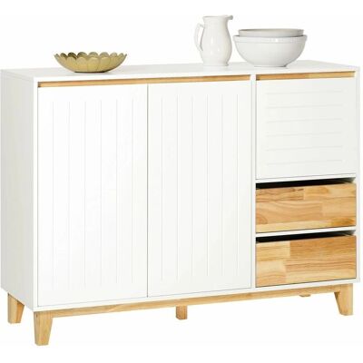 SoBuy FSB75-WN Armario de almacenaje moderno blanco para sala de estar cocina y comedor SoBuy FSB75-WN Armario de almacenaje moderno blanco para sala de estar cocina y comedor