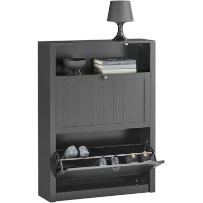 Zapatero SoBuy - Negro - 80x24x110cm - Organizador de zapatos Zapatero SoBuy - Negro - 80x24x110cm - Organizador de zapatos