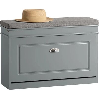 SoBuy FSR82-L-HG Banc de chaussures gris avec coussin - Mobilier de rangement pour chaussures - Publicité SoBuy FSR82-L-HG Banc de chaussures gris avec coussin - Mobilier de rangement pour chaussures - Publicité