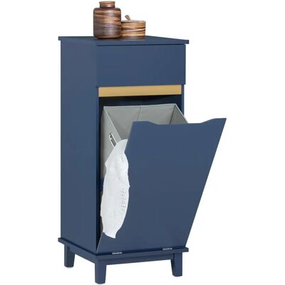 SoBuy BZR114-B Badezimmer-Speicherschrank Navy Blau SoBuy BZR114-B Badezimmer-Speicherschrank Navy Blau