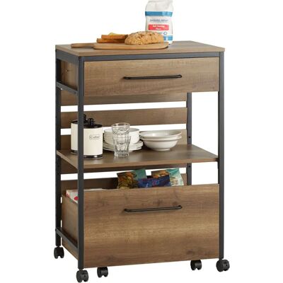 SoBuy FKW118-PF Ruokapalveluvankkari - Food Service Cart SoBuy FKW118-PF Ruokapalveluvankkari - Food Service Cart