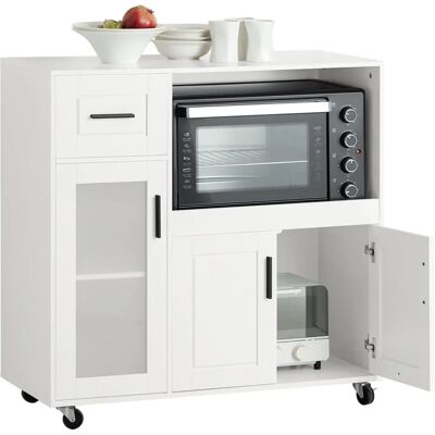 SoBuy FSB78-W Estante de almacenamiento microondas - Buffet Blanco SoBuy FSB78-W Estante de almacenamiento microondas - Buffet Blanco