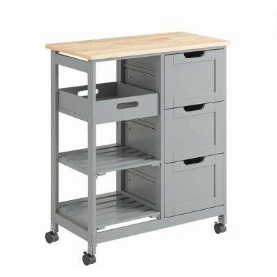 Carrello da Cucina SoBuy - Grigio - Organizzatore di Stoccaggio Carrello da Cucina SoBuy - Grigio - Organizzatore di Stoccaggio