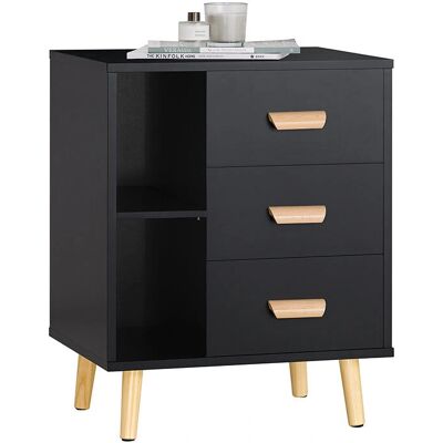 SoBuy FBT95-SCH Nightstand - Bedside Table with 3 Drawers SoBuy FBT95-SCH Nightstand - Bedside Table with 3 Drawers