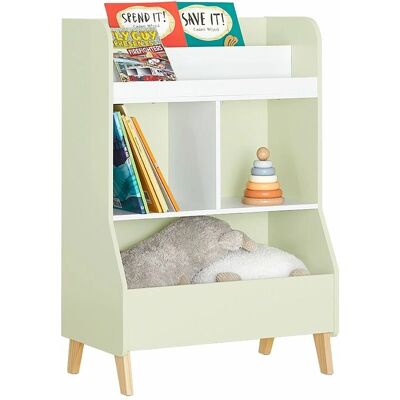 Bibliothèque pour enfants SoBuy - Vert - 3 étagères et 1 compartiment - Publicité Bibliothèque pour enfants SoBuy - Vert - 3 étagères et 1 compartiment - Publicité