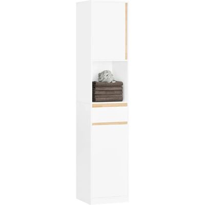 SoBuy BZR80-W Armoire haute pour salle de bain Blanc - Rangement salle de bain - Publicité SoBuy BZR80-W Armoire haute pour salle de bain Blanc - Rangement salle de bain - Publicité