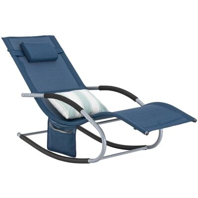 SoBuy Tummansininen Ulkokasvitarvikkeiden Aurinkotuoli - Recliner rentoutumiseen SoBuy Tummansininen Ulkokasvitarvikkeiden Aurinkotuoli - Recliner rentoutumiseen
