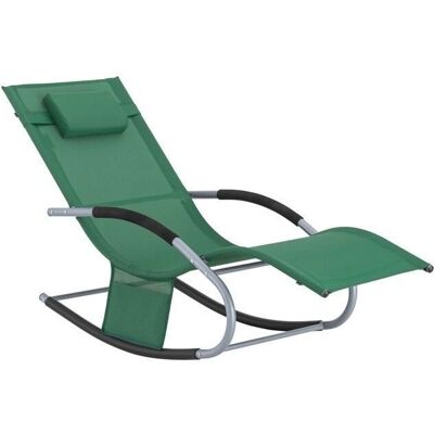 SoBuy Donkergroene Buiten Tuin Zonnebank - Ligstoel Relaxstoel SoBuy Donkergroene Buiten Tuin Zonnebank - Ligstoel Relaxstoel