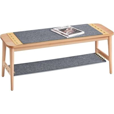 Banco de zapatos de madera de haya natural de SoBuy - Almacenamiento y asiento Banco de zapatos de madera de haya natural de SoBuy - Almacenamiento y asiento