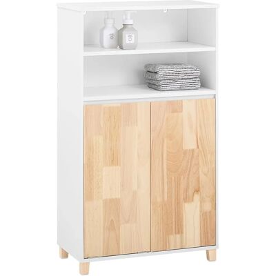 SoBuy Wasmand Kast Wit - Badkamer Opbergkast SoBuy Wasmand Kast Wit - Badkamer Opbergkast