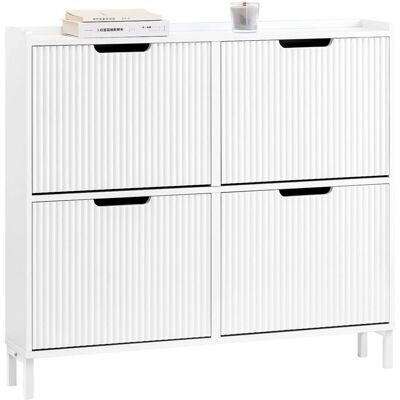 Scarpiere Bianca 4 Cassetti SoBuy - Organizer di Scarpe Scarpiere Bianca 4 Cassetti SoBuy - Organizer di Scarpe