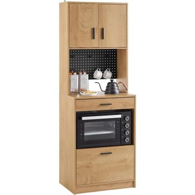 Sobuy FSB98-N Natural Tall Cupboard Microwave Stand Sideboard Sobuy FSB98-N Natural Tall Cupboard Microwave Stand Sideboard