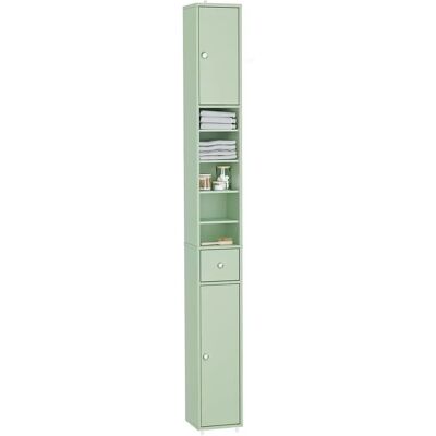 Armoire Haute de Salle de Bain SoBuy - Vert - Publicité Armoire Haute de Salle de Bain SoBuy - Vert - Publicité
