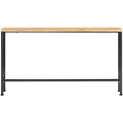 SoBuy Tavolo d'Ingresso in Metallo - Nero + Effetto Legno SoBuy Tavolo d'Ingresso in Metallo - Nero + Effetto Legno