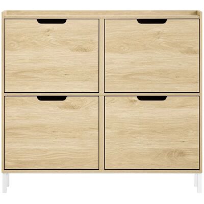 SoBuy Luonnollinen 4-laatikkoinen kenkätalo - Säilytys SoBuy Luonnollinen 4-laatikkoinen kenkätalo - Säilytys