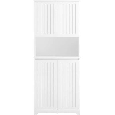 Sobuy Kylpyhuonekaappi 2 hyllyllä ja 1 osastolla - 70x37x170cm Sobuy Kylpyhuonekaappi 2 hyllyllä ja 1 osastolla - 70x37x170cm