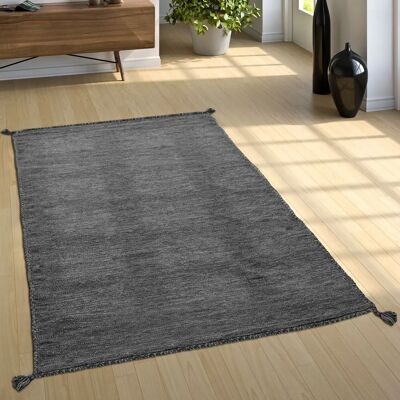 Alfombra Natural de Algodón Gris PACO HOME - 200x290 cm Alfombra Natural de Algodón Gris PACO HOME - 200x290 cm