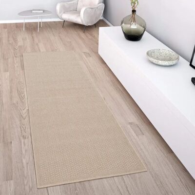 Tappeto Beige Paco Home 60x100 cm Interno Esterno Terrazza Balcone Tappeto Beige Paco Home 60x100 cm Interno Esterno Terrazza Balcone