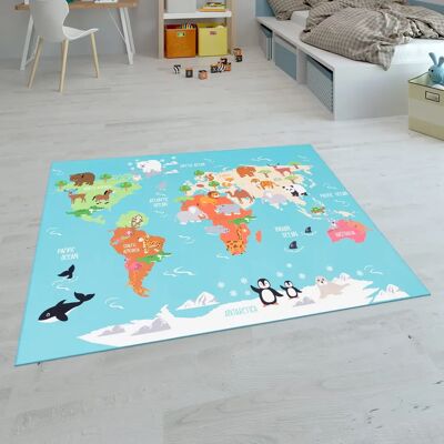 Tappeto Bambini a Pelo Corto 160x220cm - Educativo Tappeto Bambini a Pelo Corto 160x220cm - Educativo