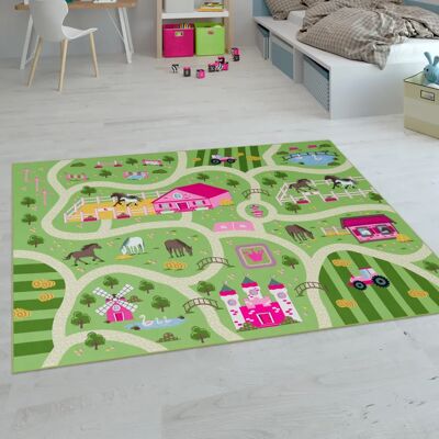 Tappeto Colorato per Bambini a Pelo Corto - Cameretta - 100x200 cm - Paco Home Tappeto Colorato per Bambini a Pelo Corto - Cameretta - 100x200 cm - Paco Home