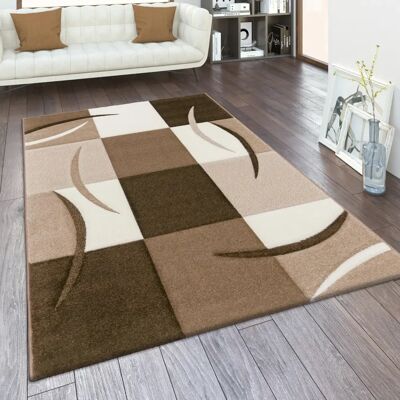 PACO HOME Kurzflor-Teppich - Mehrfarbig 3D Muster - 60x110 cm PACO HOME Kurzflor-Teppich - Mehrfarbig 3D Muster - 60x110 cm