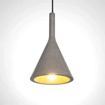 PACO HOME Lámpara Colgante Ajustable E27 - Moderno Cemento-Negro - Lámpara Suspendida PACO HOME Lámpara Colgante Ajustable E27 - Moderno Cemento-Negro - Lámpara Suspendida