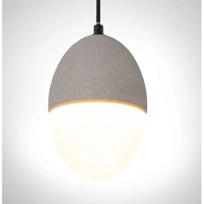 PACO HOME Lampada Sospensione Regolabile - E27 - Design Moderno in Cemento PACO HOME Lampada Sospensione Regolabile - E27 - Design Moderno in Cemento