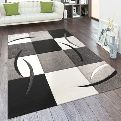 Tappeto Paco Home Pelo Corto - Quadri Righe 3D - Multicolore 80x300 cm Tappeto Paco Home Pelo Corto - Quadri Righe 3D - Multicolore 80x300 cm