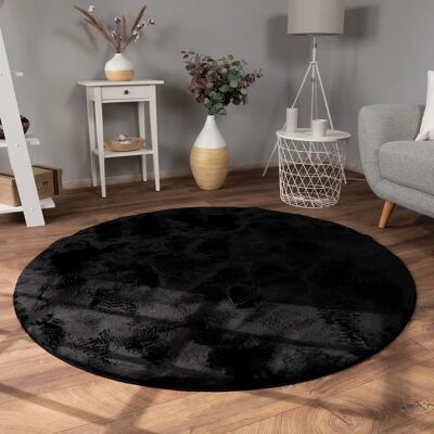 Paco Home Schwarzer Langflor-Teppich Paco Home Schwarzer Langflor-Teppich