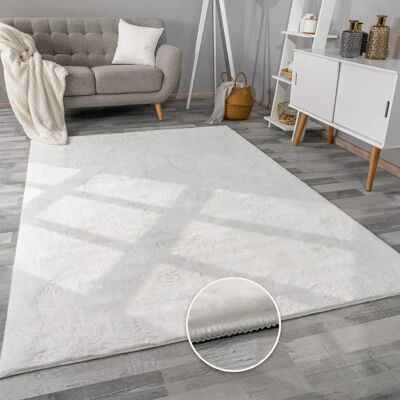 Tappeto Bianco a Pelo Lungo Paco Home - Decorazione Tappeto Bianco a Pelo Lungo Paco Home - Decorazione