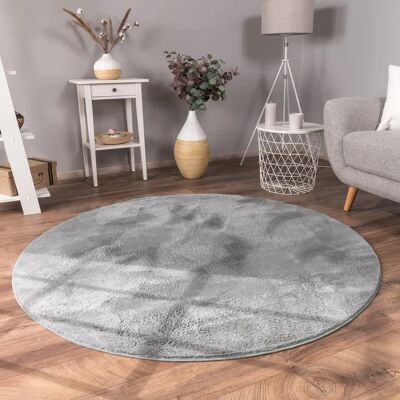 Paco Home Runde Antrazit Langflor Teppich - Teppich Paco Home Runde Antrazit Langflor Teppich - Teppich