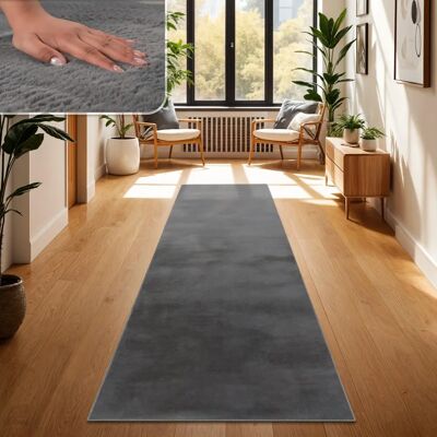 PACO HOME - Tappeto Pelliccia - Antracite - Rug PACO HOME - Tappeto Pelliccia - Antracite - Rug