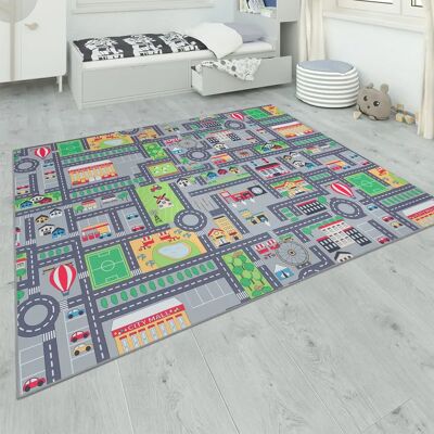 Tappeto da Gioco Grigio PACO HOME - Strade & Città - 120x160cm Tappeto da Gioco Grigio PACO HOME - Strade & Città - 120x160cm