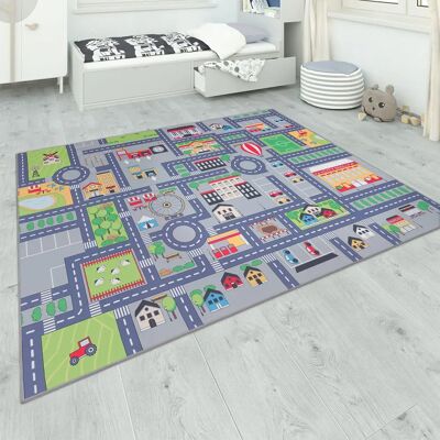 Tappeto da Gioco PACO HOME - Strade Grigie 80x150cm Tappeto da Gioco PACO HOME - Strade Grigie 80x150cm