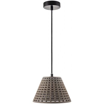 Paco Home Lampada a Sospensione E27 - Stile Cemento Rustico Paco Home Lampada a Sospensione E27 - Stile Cemento Rustico