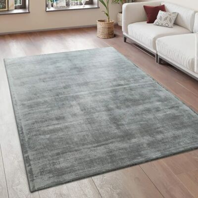 Paco Home - Alfombra Vintage Pelo Corto - Hecha a Mano Alta Calidad - 80x150cm - Gris Paco Home - Alfombra Vintage Pelo Corto - Hecha a Mano Alta Calidad - 80x150cm - Gris