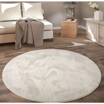Paco Home Tappeto Rotondo Accogliente - Design Morbido e Soffice per Soggiorno Paco Home Tappeto Rotondo Accogliente - Design Morbido e Soffice per Soggiorno