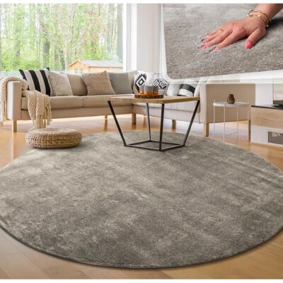 Tappeto grigio Paco Home - Ø 160 cm Tondo - Soggiorno Tappeto grigio Paco Home - Ø 160 cm Tondo - Soggiorno