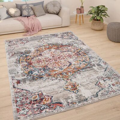 Alfombra Beige Vintage Oriental de Pelo Corto - Alfombra Alfombra Beige Vintage Oriental de Pelo Corto - Alfombra