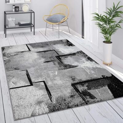 Tappeto Vintage Grigio Pelo Corto Paco Home - Tappeto Tappeto Vintage Grigio Pelo Corto Paco Home - Tappeto