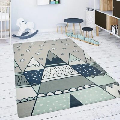 Paco Home Graue Kinderteppich 120x160cm - Spielzimmer Tier Regenbogen Herz Paco Home Graue Kinderteppich 120x160cm - Spielzimmer Tier Regenbogen Herz
