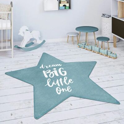 Paco Home Blau Sternförmiger Kindermatte - 80cm Paco Home Blau Sternförmiger Kindermatte - 80cm